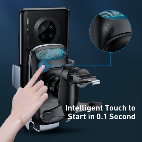 Держатель BASEUS Milky Way Electric Bracket Wireless Charger (15W) (WXHW02-01)