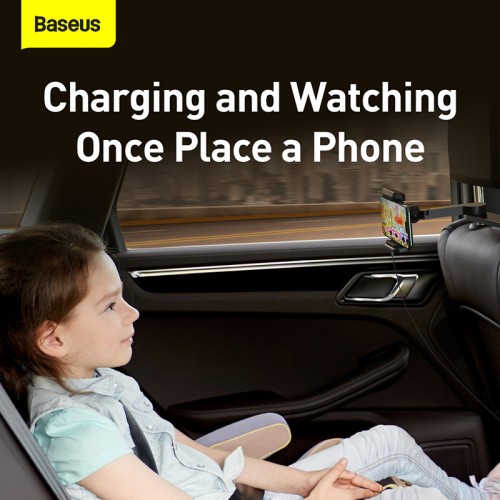 Держатель Baseus Energy Storage Backseat Holder Wireless Charger |15W, 360°| (WXHZ-01)