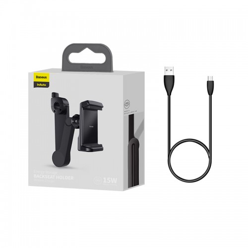 Держатель Baseus Energy Storage Backseat Holder Wireless Charger |15W, 360°| (WXHZ-01)