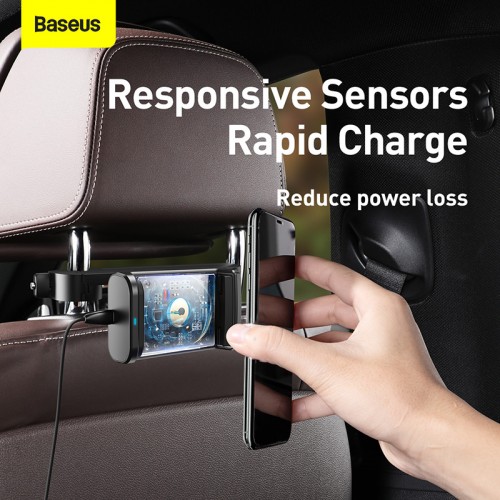 Держатель Baseus Energy Storage Backseat Holder Wireless Charger |15W, 360°| (WXHZ-01)