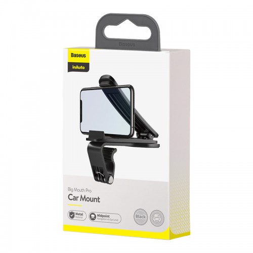Тримач Baseus Big Mouth Pro Car Mount (Applicable to centre console) (SUDZ-A01) black