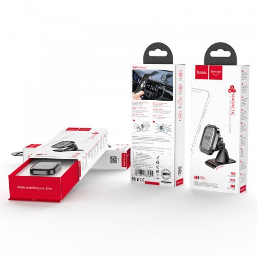 Тримач HOCO Fuerte series center console magnetic Car holder S47 |360°| black