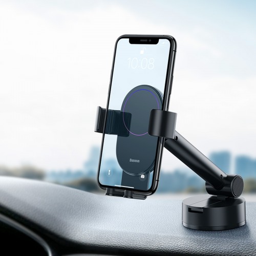 Тримач BASEUS Simplism gravity Car mount holder with suction base (SUYL-JY01) black