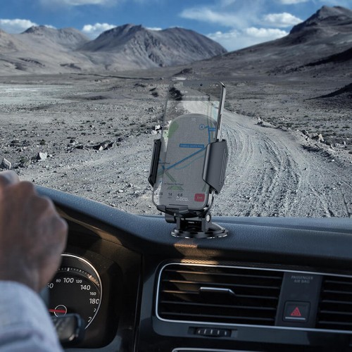 Тримач HOCO Just fast Suction cup Car holder CA82 black