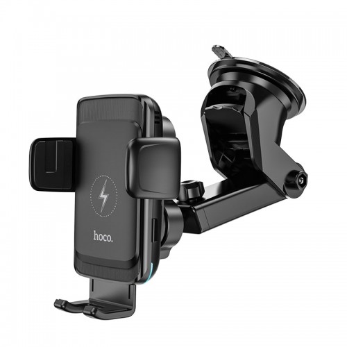 Тримач HOCO 2 in 1 Air outlet / Dashboard Smart alignment wireless charging Car holder S35 |5-15W Max| black