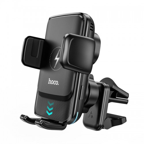 Тримач HOCO 2 in 1 Air outlet / Dashboard Smart alignment wireless charging Car holder S35 |5-15W Max| black