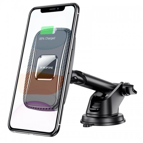 Держатель BOROFONE Magnetic wireless charging car holder BH35 |5-15W Max, 2A|