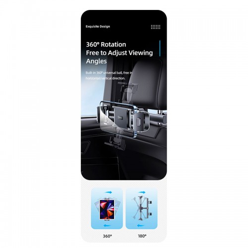 Тримач USAMS Car Rear Seat Phone-Tablet Bracket US-ZJ068 black