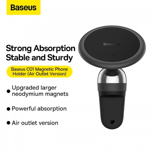 Держатель магнитный Baseus C01 Magnetic Phone Holder (Air Outlet Version)