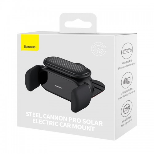 Тримач Baseus Steel Cannon pro Solar Electric Car Mount (SUGP010001) black