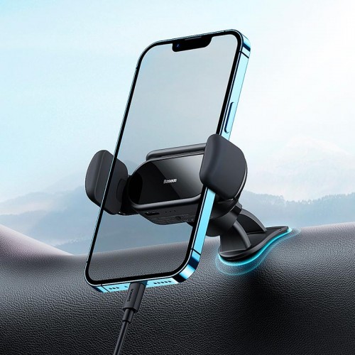 Тримач Baseus Steel Cannon pro Solar Electric Car Mount (SUGP010001) black