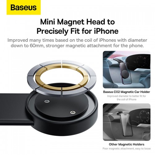 Держатель магнитный Baseus C02 Magnetic Phone Holder (SUCC000201)