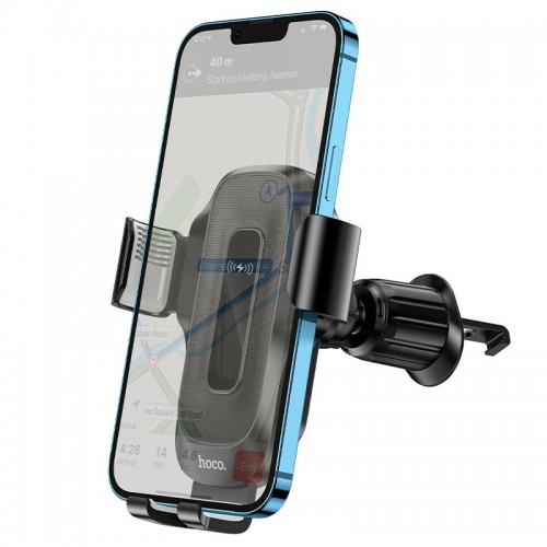 Тримач HOCO Wise wireless fast charging Car holder HW2 (air outlet) |5-15W| black