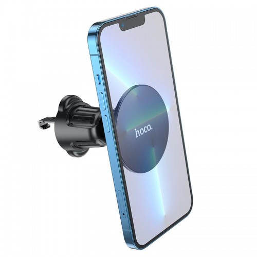 Тримач HOCO Fine jade RING magnetic Car holder H12 (air outlet) black