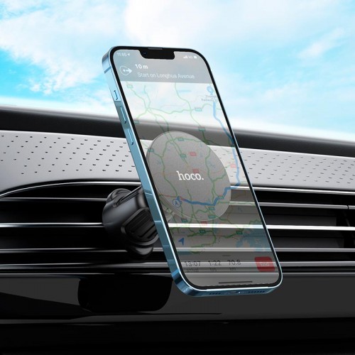 Тримач HOCO Fine jade RING magnetic Car holder H12 (air outlet) black