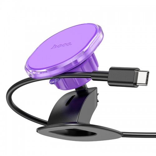 Тримач Hoco Crystal magnetic Car holder (center console) H2 ice mist