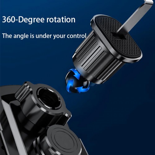 Держатель Auto open-close Transparent Wireless Charger XYJ A6 |15W, RGB|