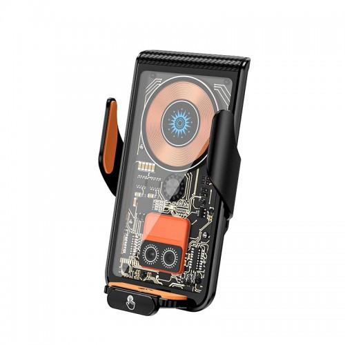 Держатель Auto open-close Transparent Wireless Charger XYJ L9 |15W, RGB|