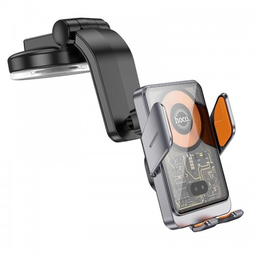 Держатель Hoco Transparent Discovery Edition wireless fast charging car holder (center console) HW8 |15W|