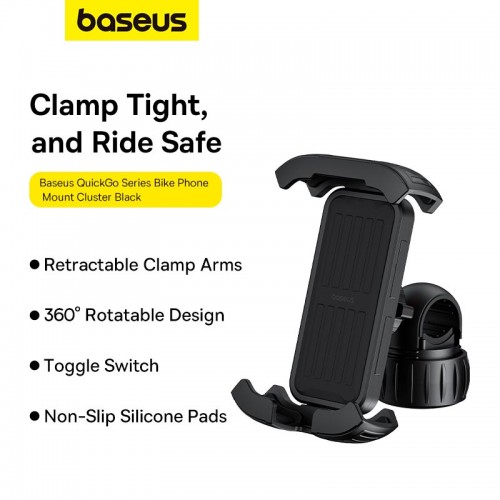 Велодержатель Baseus QuickGo Series Bike Phone Mount |5.7-7.2"|