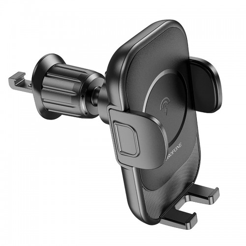Тримач Borofone Blue Charm wireless fast charging Car holder (air outlet) BH204 |15W, 4.5-7"| black