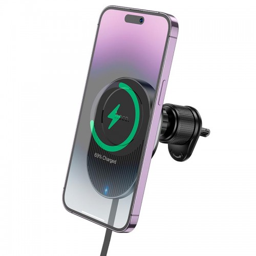 Держатель HOCO Guardian magnetic wireless fast charging car holder (air outlet) HW12 |15W|