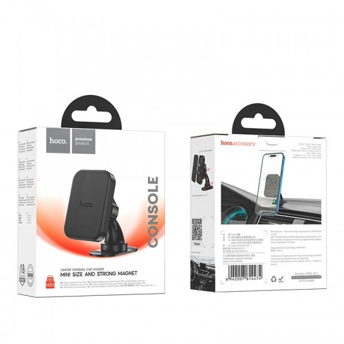 Тримач HOCO Cheetah magnetic Car holder (center console) H33 black
