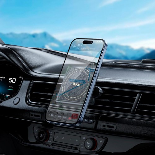 Держатель HOCO Precious ring magnetic car holder H46 (air outlet) |4.5-7"|