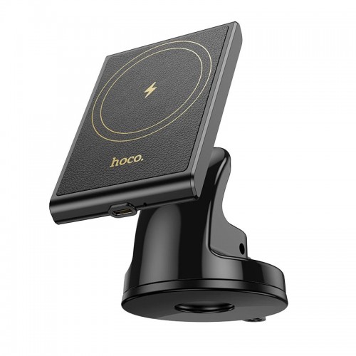 Тримач HOCO Precious magnetic wireless fast charging Car holder HW20 (center console) black