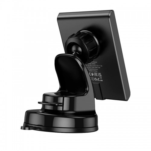 Тримач HOCO Precious magnetic wireless fast charging Car holder HW20 (center console) black