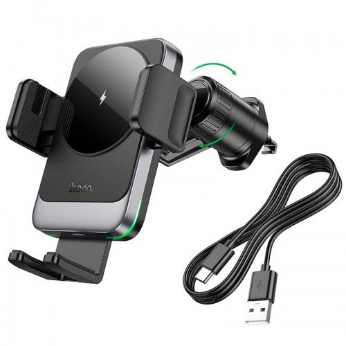 Держатель HOCO Speed wireless fast charging car holder HW13 (air outlet) |15W, 4.5-7"|