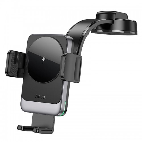 Тримач HOCO Speed wireless fast charging Car holder HW14 (center console) |15W, 4.5-7"| black
