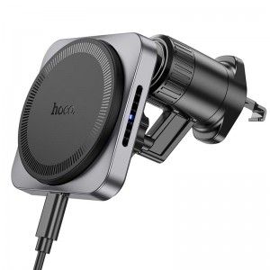 Держатель HOCO Speed magnetic wireless fast charging car holder HW15 (air outlet) |15W, 4.5-7"|