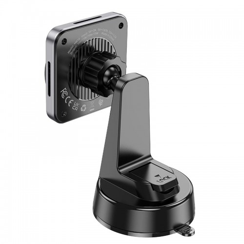 Тримач HOCO Speed magnetic wireless fast charging Car holder HW16 (center console) |15W, 4.5-7"| black