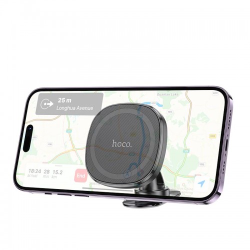 Тримач HOCO Cheetah magnetic ring Car holder H35 (center console) black