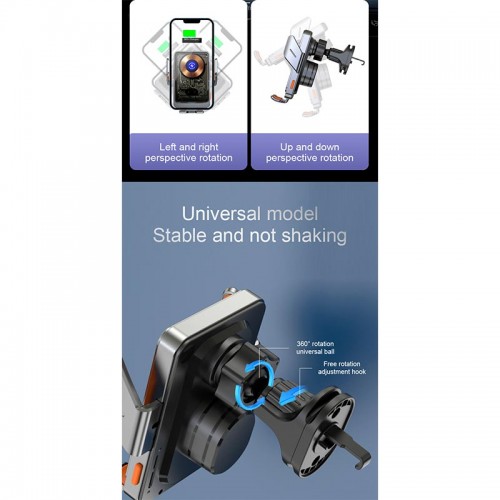 Держатель Auto open-close Transparent Wireless Charger T11 |15W|