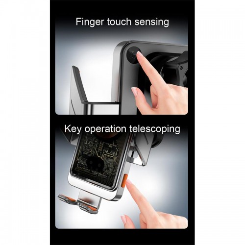 Держатель Auto open-close Transparent Wireless Charger T11 |15W|