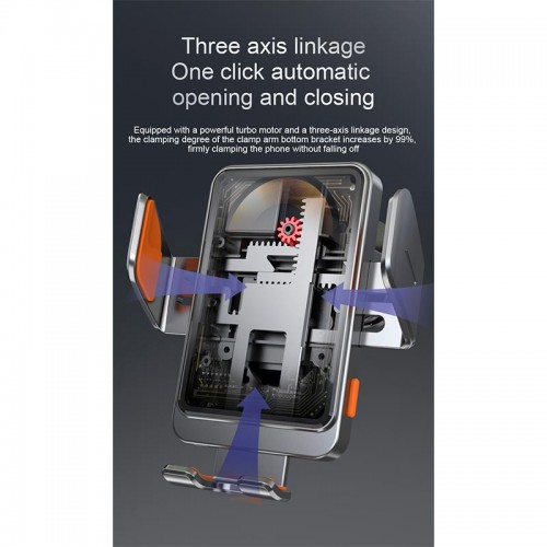 Держатель Auto open-close Transparent Wireless Charger T11 |15W|