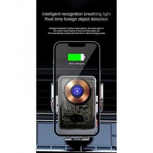 Держатель Auto open-close Transparent Wireless Charger T11 |15W|