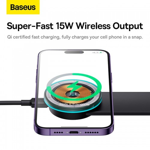 Держатель Baseus C02 Pro Series Magnetic Wireless Charging Car |15W| (C40156000111-00)
