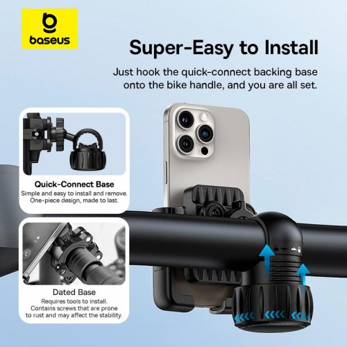 Тримач Baseus Gotrip Series Bike Phone Mount black