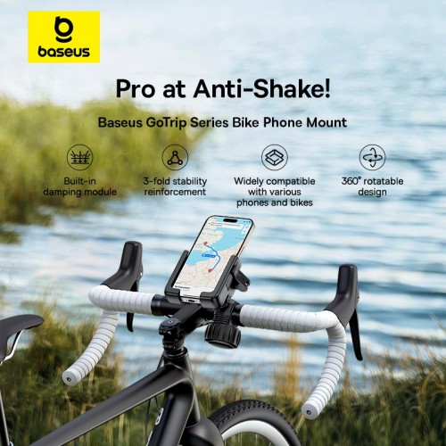 Тримач Baseus Gotrip Series Bike Phone Mount black