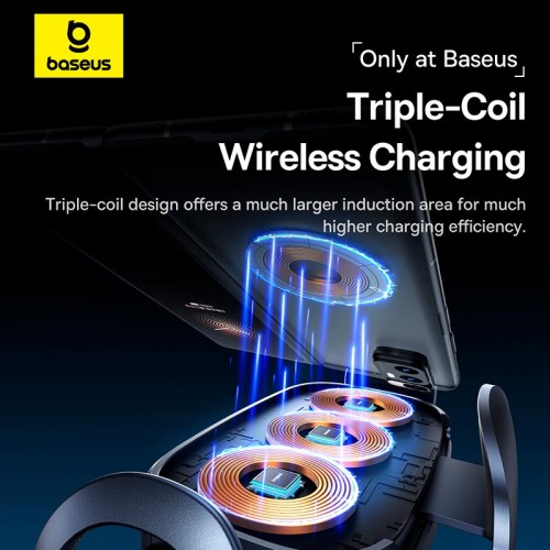 Держатель Baseus LightChaser Series Charging Electric Car Mount
