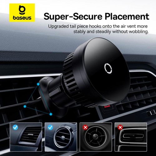 Держатель Baseus MagPro Magnetic Wireless Charging Car Mount Air Vent Version 15W
