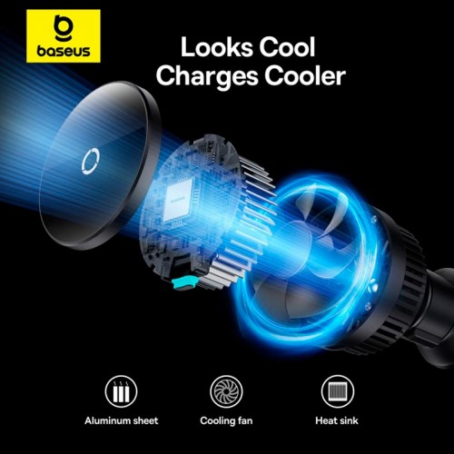 Держатель Baseus MagPro Magnetic Wireless Charging Car Mount Air Vent Version 15W