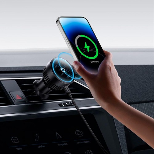 Держатель Baseus MagPro Magnetic Wireless Charging Car Mount Air Vent Version 15W