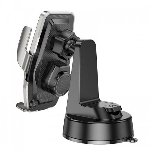 Держатель HOCO Traveler infrared RGB wireless fast charging car holder (center console) HW27 |15W|