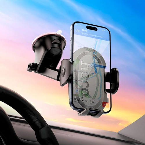 Держатель HOCO Brusco ultra-thin push-type car holder (center console) H54 |4.5-7"|