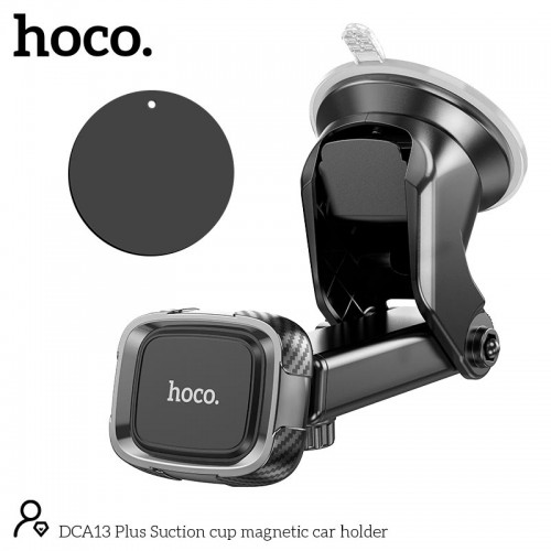 Тримач HOCO Suction cup magnetic Car holder Dca13 Plus black