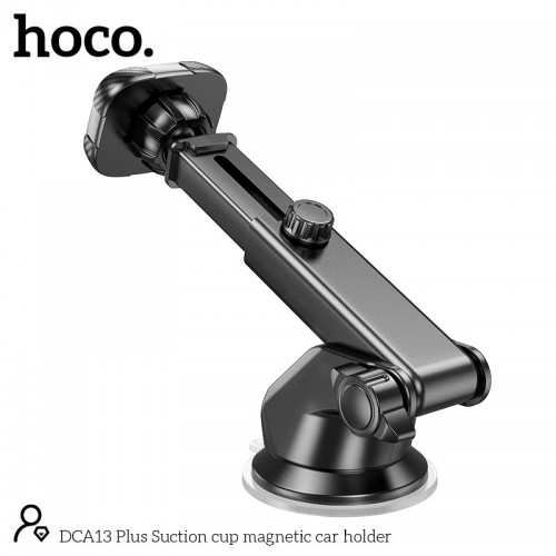 Тримач HOCO Suction cup magnetic Car holder Dca13 Plus black
